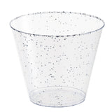 20Pc Silver Glitter Plastic Cups