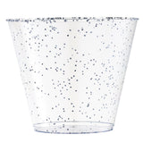 20Pc Silver Glitter Plastic Cups