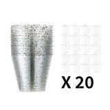 20pcs Colorful Glitter Sequin Plastic Cups