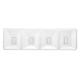 Plastic 4 Compartment Divided Serving Trays