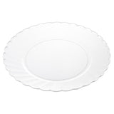 10pc 9 Inch Plastic Transparent Lace Plate