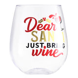 Christmas Plastic Wine Glasses Cup（Custom Printing）