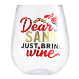 Christmas Plastic Wine Glasses Cup（Custom Printing）