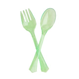 2pc Plastic Fork Spoon Cutlery For Party And Home Use