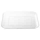 Customizable 10pc Plastic Square Tray Plate Set