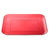 Customizable 10pc Plastic Square Tray Plate Set