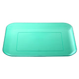 Customizable 10pc Plastic Square Tray Plate Set