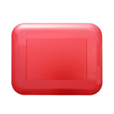 Customizable 10pc Plastic Square Tray Plate Set