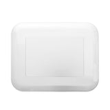 Customizable 10pc Plastic Square Tray Plate Set