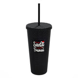 Christmas Theme 22oz Studded Tumbler With Lid And Straw