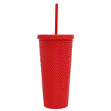 Christmas Theme 22oz Studded Tumbler With Lid And Straw