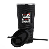 Christmas Theme 22oz Studded Tumbler With Lid And Straw