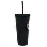 Christmas Theme 22oz Studded Tumbler With Lid And Straw