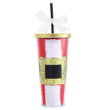 New Design Christmas Tumbler With Lid And Straw