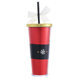 New Design Christmas Tumbler With Lid And Straw