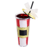 New Design Christmas Tumbler With Lid And Straw