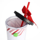 New Design Christmas Tumbler With Lid And Straw