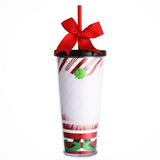 New Design Christmas Tumbler With Lid And Straw