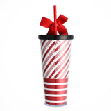 New Design Christmas Tumbler With Lid And Straw