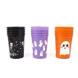 Halloween Custom Logo 4pc Plastic Cup Set