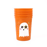 Halloween Custom Logo 4pc Plastic Cup Set