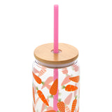 20oz Customized Pattern Plastic Tumbler With Lids And Straws(Radishes)