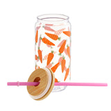 20oz Customized Pattern Plastic Tumbler With Lids And Straws(Radishes)