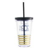 2024 Graduation Season Gift Plastic Straw Tumbler Cup With Lid