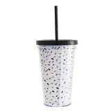 2024 Graduation Season Gift Plastic Straw Tumbler Cup With Lid