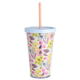 Designer Plastic Cups With Lids And Straws Mother'S Day Tumbler Gift Set