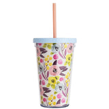 Designer Plastic Cups With Lids And Straws Mother'S Day Tumbler Gift Set