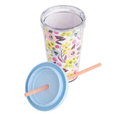 Designer Plastic Cups With Lids And Straws Mother'S Day Tumbler Gift Set